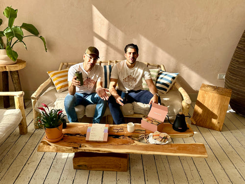 London Nootropics founders drinking adaptogenic coffee