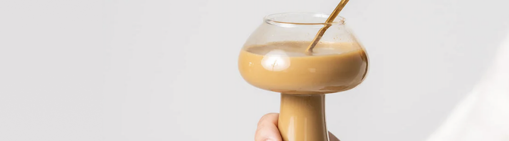 Glass of London Nootropics coffee